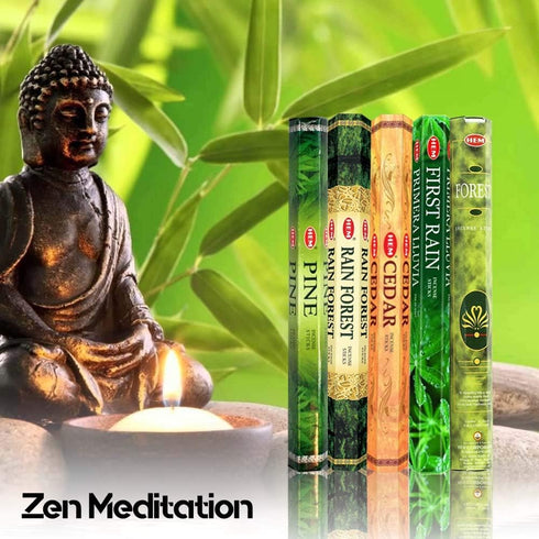 Hem Incense Forest Cedar Pine Rain Forest First Rain, 5 x 20, 100 Sticks
