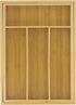 JoyJolt Bamboo Expandable Drawer Organizer for Kitchen Utensils, Adjustable Cutlery Tray with 4-6 Slots