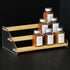 nianfeng Tiered Spice Rack, 3-Tier Spice Pantry Kitchen Cabinet Organizer, 12-Inch, Natural Wood