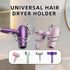 Bathroom Hair Dryer Holder, Wall Mount Hair Care Tools Holder, Chrome Finished Stainless Steel