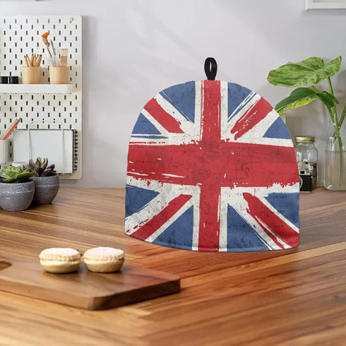 British Flag Union Jack Tea Kettle Cover, Durable Teapot Cozy for Home Kitchen and Tea Party Decor Accessories