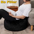 20x20x12 Inches Asuprui Pouf Ottoman Floor Pouf Cover Ottoman Foot Rest NO Filler Round Poof Seat Floor Bean Bag Chair