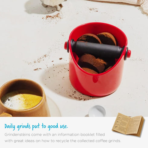 Dreamfarm Grindenstèin Compact Espresso Coffee Grind Knock Box - Silver