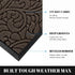 Yimobra Sturdy Door Mat, Heavy Duty Welcome Mats for Home Entrance, Weather Resistant, Easy Clean, 29.5 x 17