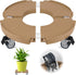 ToLanbbt Plant Caddy Stand with 360 Wheels Adjustable 15-22 Inch Rolling Stand