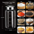 7 oz Salt Pepper Shakers with Adjustable Outlet Holes Clear Glass Shaker Bottles Spice Seasoning Cans for Kitchen Decor and Home Restaurant BBQ Camping Farmhouse Kitchen Accessories (200ml) by Verdental