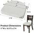 Shinnwa Kitchen Chair Cushions, Non-Slip Dining Chair Cushions with Ties, Machine Washable Cover, Off White