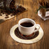 4 Pieces Rug Table Coasters, Oriental Design Fabric Drink Holders for Home Office, Round, Fresh Pattern