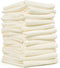 Cleanbear Wash Cloths 12 Pack, Cream Washcloths Set, 100% Cotton Waffle Weave