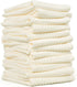 Cleanbear Wash Cloths 12 Pack, Cream Washcloths Set, 100% Cotton Waffle Weave