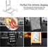 Acrylic Plate Stands, Large Adjustable Decorative Holder for Displaying Pictures or Plates (6 Packs)