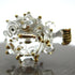 Puffer Miniature Hand Blown Glass Art Figurines, Sea Animals Collectible Gift Home Décor, Clear Gold