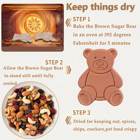 USEDGDIG 2PCS Terracotta Brown Sugar Saver Brown Sugar Keeper Disc Terra Cotta Sugar Softener for Food Storage