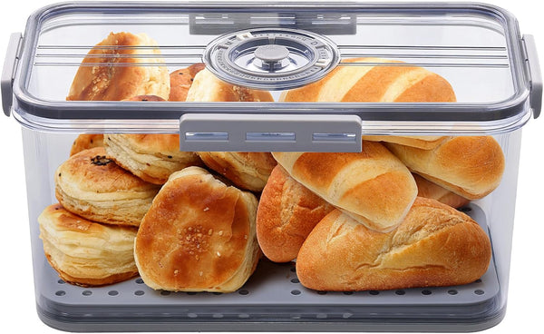 ANYPROLUS Bread Box for Homemade Bread Boxes for Kitchen Counter Airtight, Time