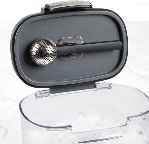 Set 2- Set 1.4-Quart) Progressive International ProKeeper+ Clear Plastic Airtight Food Baker's Kitchen Storage