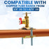 25 FT Refrigerator Water Line Kit for Ice Maker, Freezer, Humidifier, Water Filtration System with Quick Connect Valve