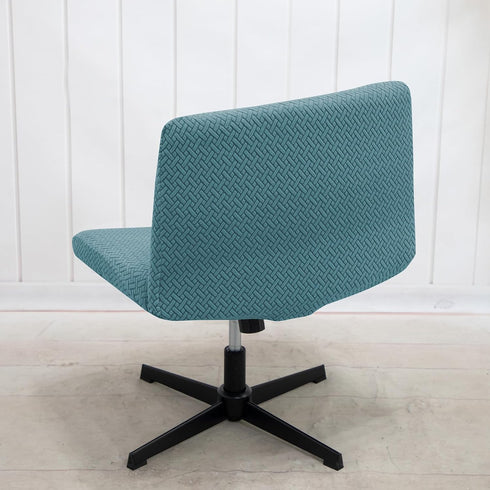 Armless LiveGo Chair Covers, Elastic Criss Cross Chair Cover, Perfect for Vanity/Mid Back Wide Seat Accent/Office Desk