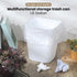 6 Pack 1.6 3 White,6) Eccliy Gallons Trash Can Small Bathroom Plastic Trash Can with Rolls of Bags for Bedroom Home