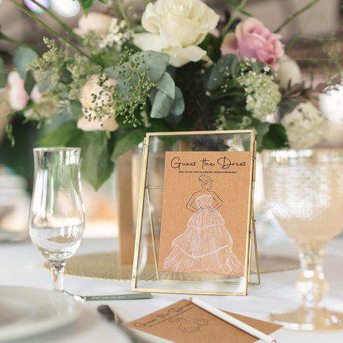 Sinload 60 Sets 60 60 Guess the Dress Bridal Shower Games for Guests Include Pcs Wedding Shower Games Cards and Pcs