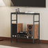 31.5" 2-Tier Homeiju Entryway Table Width, Console Table with Adjustable Shelves, Industrial Sofa Table with Storage