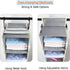 8-Shelf, Closet 8 9" 11.8" 48" Large-Sized Hanging Shoe Organizer Hanging Organizer with Side Pockets, Wider Hanging