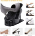 Soerreo (10 Set) Shoe Slot Storage Box Adjustable Shoe Rack Save Space Suitable for High Low Heels, Sneakers