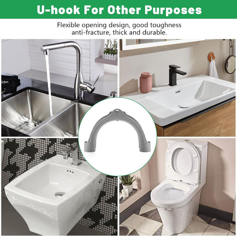 U Shape Washer Drain Hose Hook for Washing, Dishwashers, Sink Drain Hoses, Compatible with Samsung, GE
