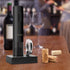 Secura Automatic Electric Wine Opener, Rechargeable Corkscrew with Foil Cutter (Black)