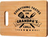 Personalized Bamboo Cutting Board Gift for Grandpa, Best Birthday Gifts for Grandfather Papa, Cool Fathers Day Gifts