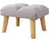 YMYNY Footstool, Small Ottoman Stool Chair with Wooden Legs, Modern Padded Sofa