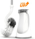 Set, Set, Lefree Toilet Brush and Holder Bathroom Cleaner Brush Curved Design, Non-Slip Handle Toilet Bowl Brush