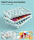 ice trays for freezer - 3-Pack Ice Cube Tray, Ice Cube Trays for Freezer, Ice Trays for Ice Balls, Ice Trays for Freezer,Ice Cube Tray with Lid,Ice Cube Tray for Juice,Coffee and Cocktails by DclobTop