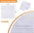 SUNLAND Netted Dish Cloths 6 Pack for Washing Dishes, Fast Drying Mesh Scrubber 12 Inch x 12 Inch White