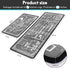 Grey Kitchen Rugs, Non-Skid Washable Microfiber Mats, Kitchen Rules Theme Decor Sets of 2
