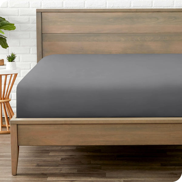 Bare Home Fitted Bottom Sheet King Size - Premium 1800 Microfiber -