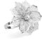 Picowe Set of 12 Alloy Napkin Rings, Hollow Out Flower Holders for Wedding Party Holiday Banquet Decor