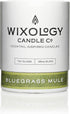 Wixology Cocktail Inspired Bluegrass Mule Soy Candle - Ginger and Lime Scented Candle in Reusable Rocks Glass
