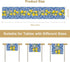UEQIKI Summer 13x72 Inch Blue Tiles Lemon Table Runner for Home Party Decorations Seasonal Washable Kitchen Dining