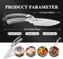 WILDMOK Heavy Duty Poultry Kitchen Shears Multi-function Stainless Steel Poultry Shears, Ultra Sharp All Purpose
