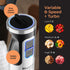 Mueller Immersion Blender Handheld - 8 Speed Electric Stainless Steel Hand Blender, 3 in 1 Emulsion Stick Blender for