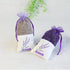 Sachet Empty Bags - Linen Fabric Organza Gauze Bags for Lavender, Spice, and Herbs (24pcs Purple Drawstring Bags)