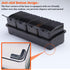 V·RESOURCING Elegant Black Seasoning Box, 4 Pieces Storage Container Cruet for Home Kitchen, Condiment Jars