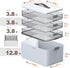 4-Tier CTIME XL Medicine Organizer - Portable Medicine Cabinet with Leather Handle, Empty First Aid Kit for Home