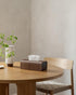 Kazai. Tissue Box Cover 'Toke' | Real Wood Veneer, FSC Certified | Decorative Rectangle Tissue Holder for Bathroom