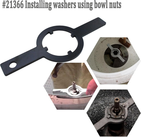 21366 Spanner Wrench for Kenmore/Whirlpool Washer HD Dryer Combo Tub Nut, 1 Pack