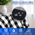 Buffalo Plaid Tablecloth 35 ? 35" - Black and White Checkered, Machine Washable Polyester, Waterproof, Durable for