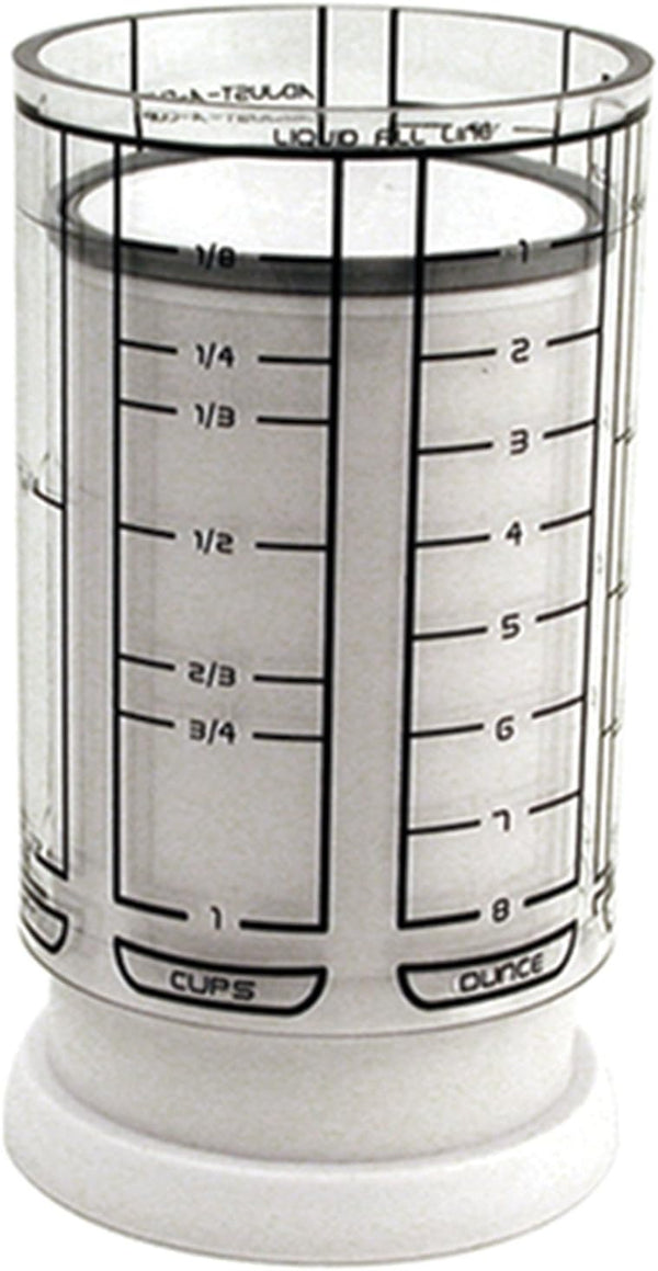 KitchenArt Adjust-A-Cup, 1 Cup, Plastic, White