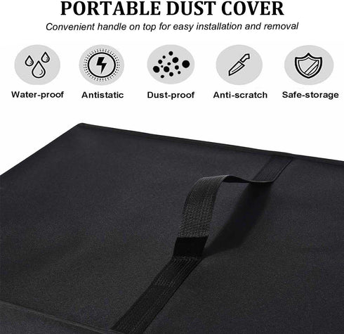 Heavy Duty Air Fryer Cover, Waterproof Dust-Proof Case Compatible with Ninja Air Fryer Pro XL 6-in-1, Black