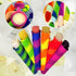 Wpunwen 6 Pcs Silicone Ice Pop Molds with Lids, Durable Reusable Popsicle Tubes for Kids, Multi-color