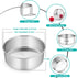 TeamFar Cake Pans, 2 PCS Stainless Steel Round 8 x 3 Inch Deep Baking Pans for Wedding & Birthday, Non-Toxic & Heavy